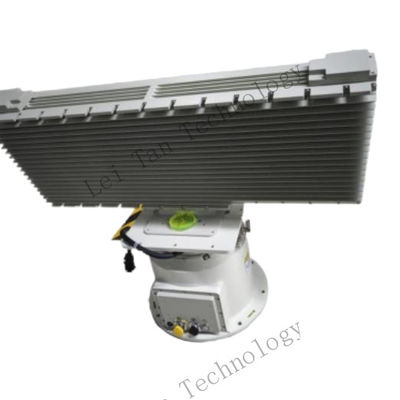 Fase-array UAV-detectie-radarsysteem met actieve emissiecapaciteit