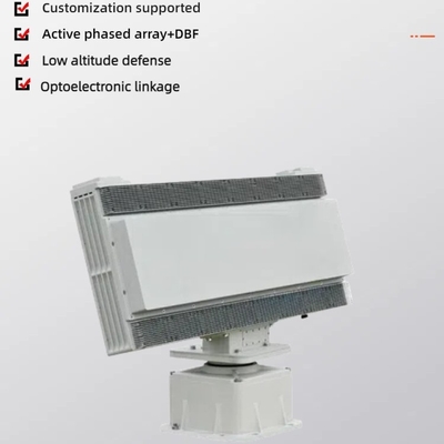 10 km X-band gefasiseerde UAV detectie radar systeem met actieve emissie capaciteit